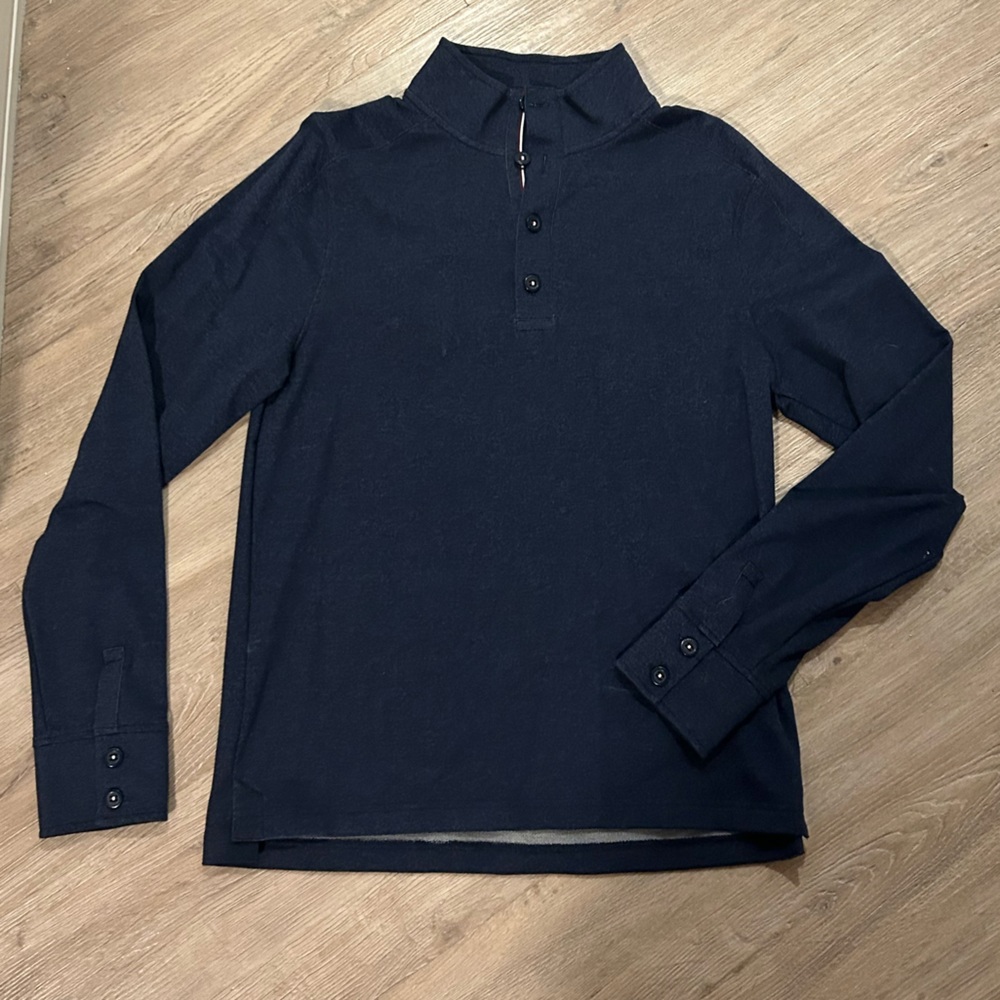 RHONE Faroe Islands Button Pullover Size S